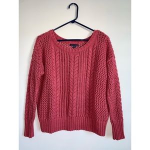 Mauve American Eagle Knit Sweater